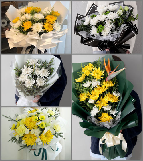 四川成都温江区永盛镇白事花束代送
